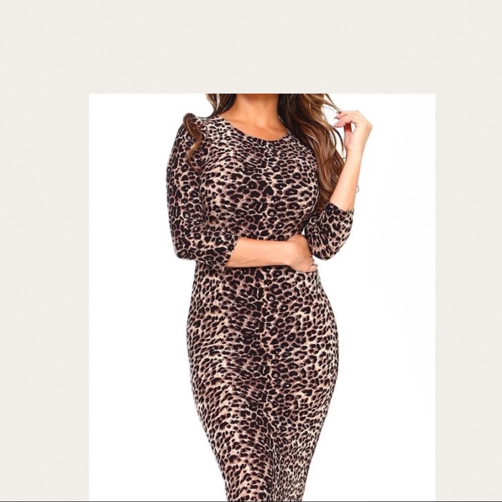 Leopard print dress